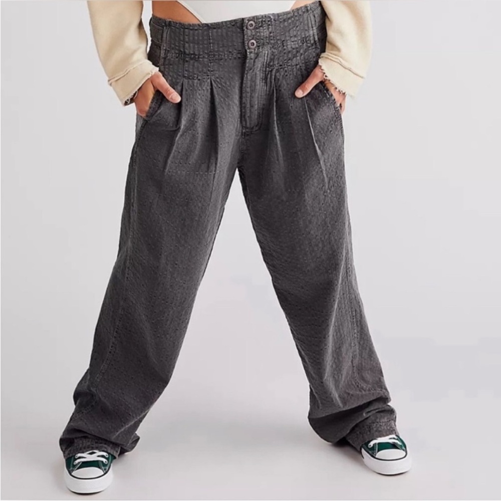 Free People Thin Line Straight Pants